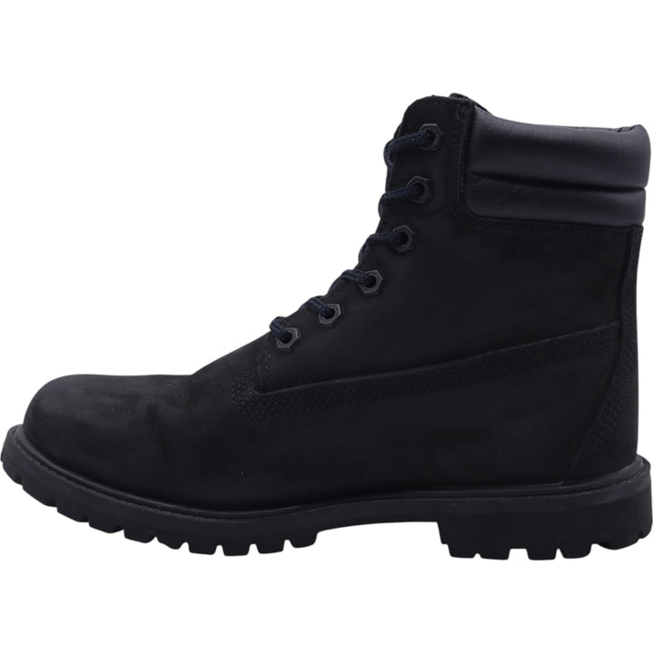 Timberland 6 inch waterproof work boots 8.5 Women's 25.5cm genuine leather black type Vintage Second Hand