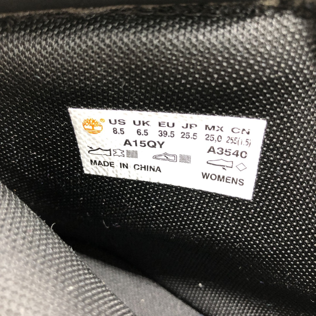 Timberland 6 inch waterproof work boots 8.5 Women's 25.5cm genuine leather black type Vintage Second Hand