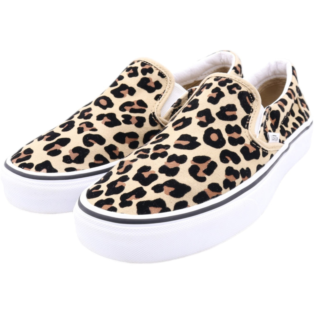 VANS SLIP-ON Leopard Pattern Sneakers US7 Women's 24.0cm /saa011787