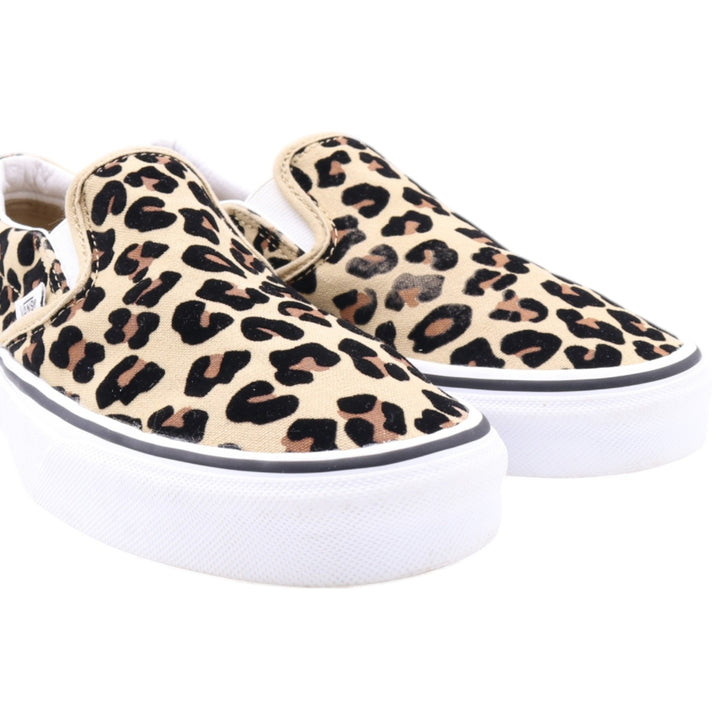 VANS SLIP-ON Leopard Pattern Sneakers US7 Women's 24.0cm /saa011787