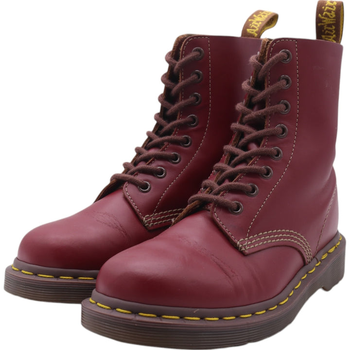 Dr. Martens 8-hole boots made in the UK Women's 24.0cm genuine leather burgundy type Vintage Second Hand