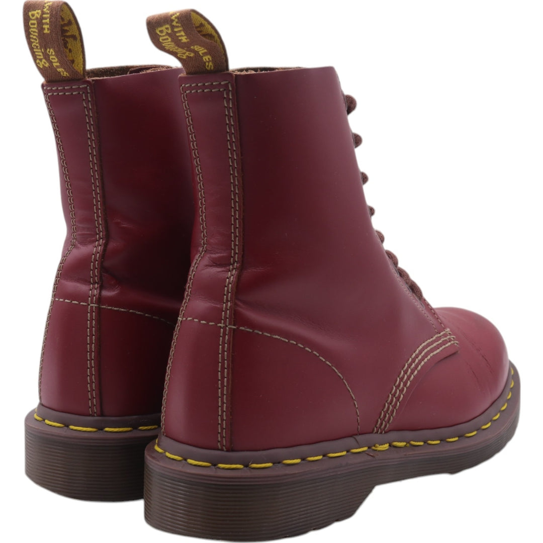 Dr. Martens 8-hole boots made in the UK Women's 24.0cm genuine leather burgundy type Vintage Second Hand
