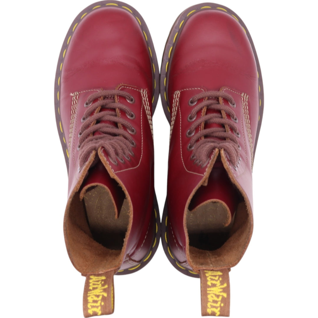 Dr. Martens 8-hole boots made in the UK Women's 24.0cm genuine leather burgundy type Vintage Second Hand