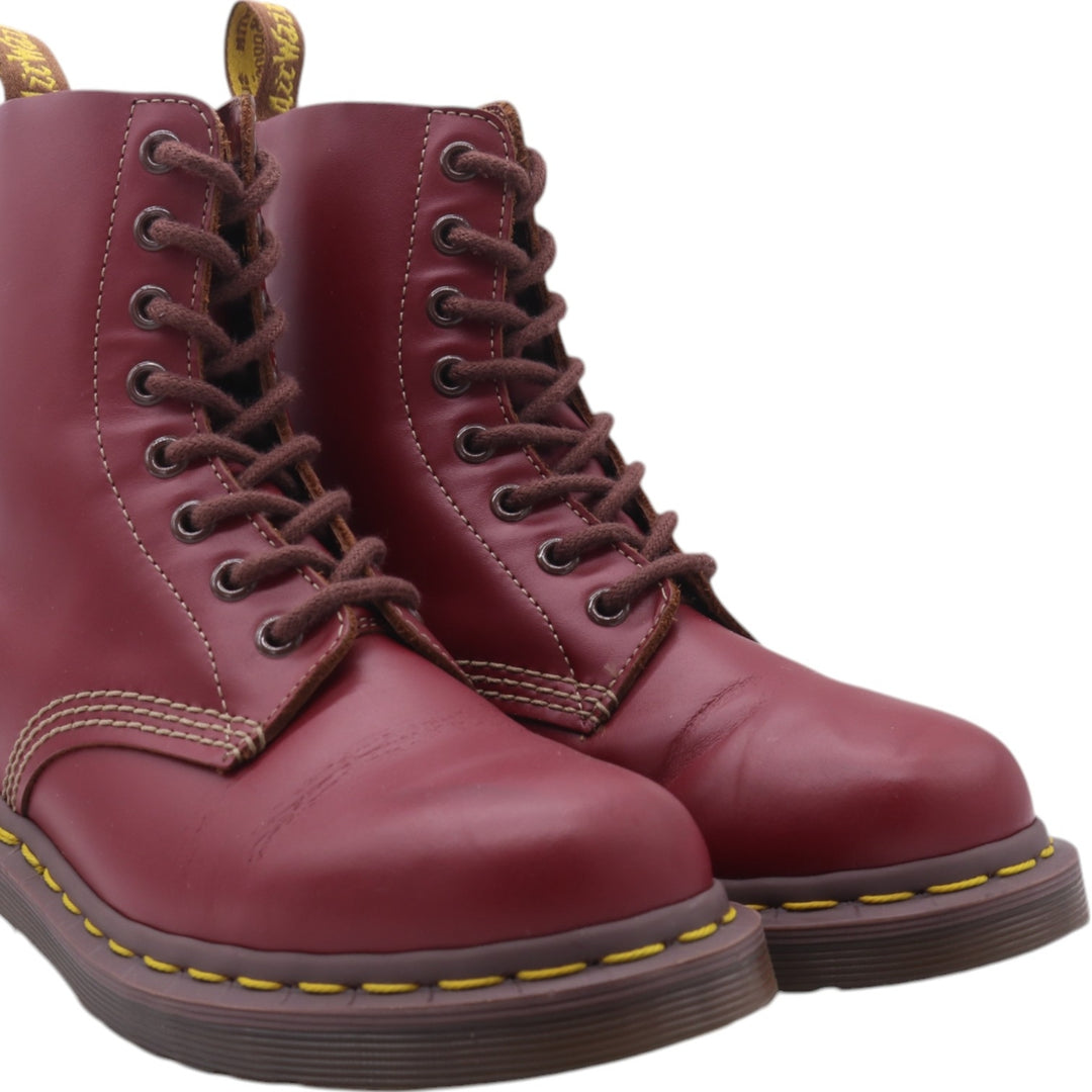 Dr. Martens 8-hole boots made in the UK Women's 24.0cm genuine leather burgundy type Vintage Second Hand