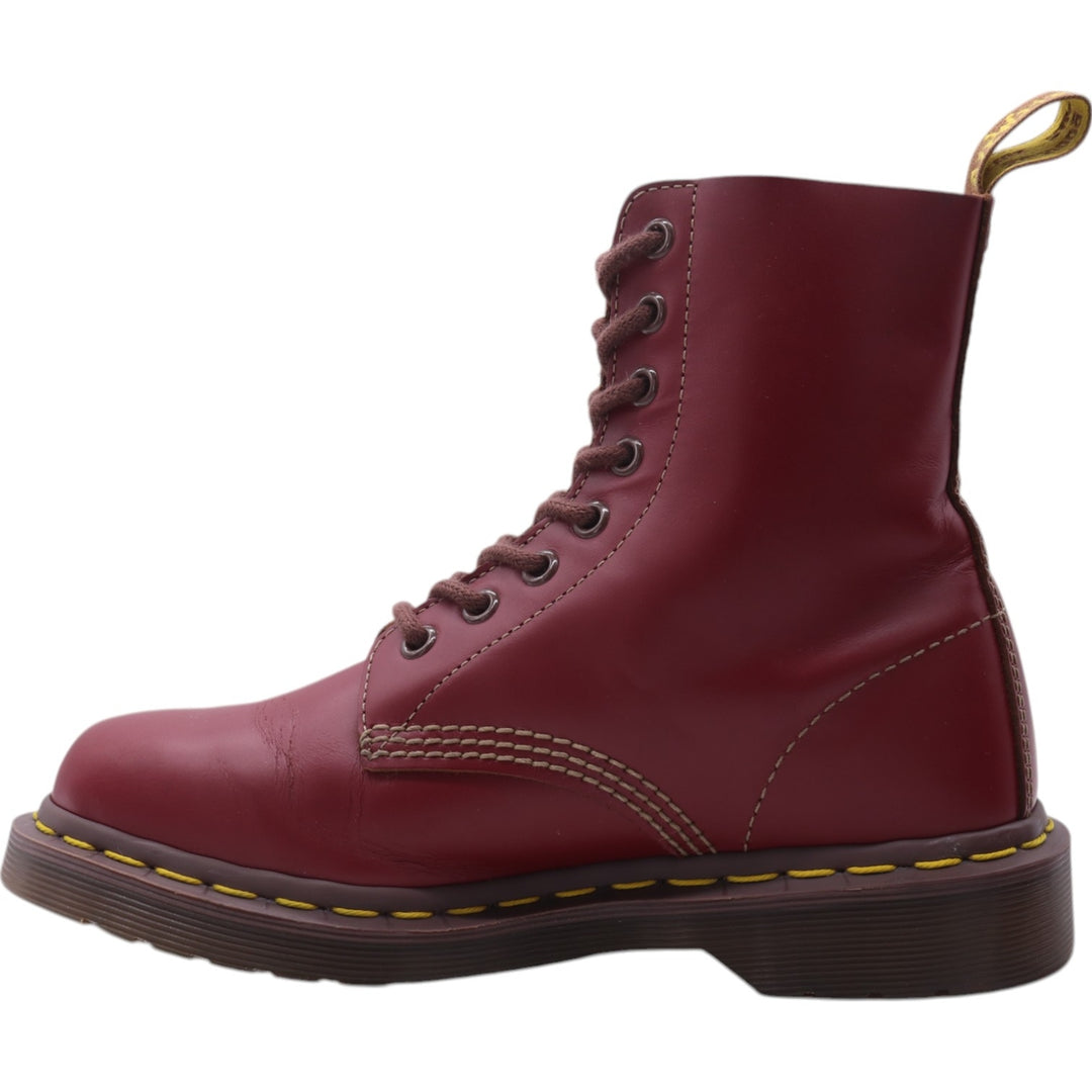 Dr. Martens 8-hole boots made in the UK Women's 24.0cm genuine leather burgundy type Vintage Second Hand