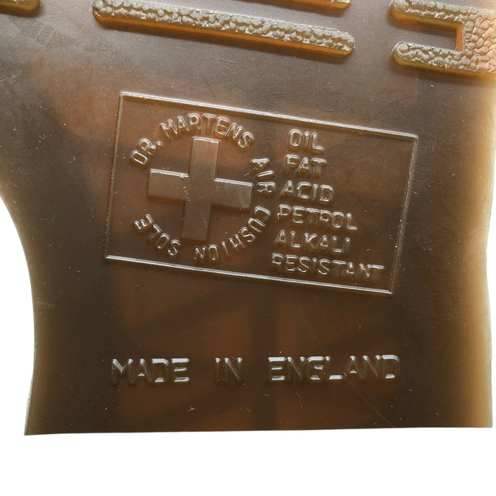 Dr. Martens 8-hole boots made in the UK Women's 24.0cm genuine leather burgundy type Vintage Second Hand