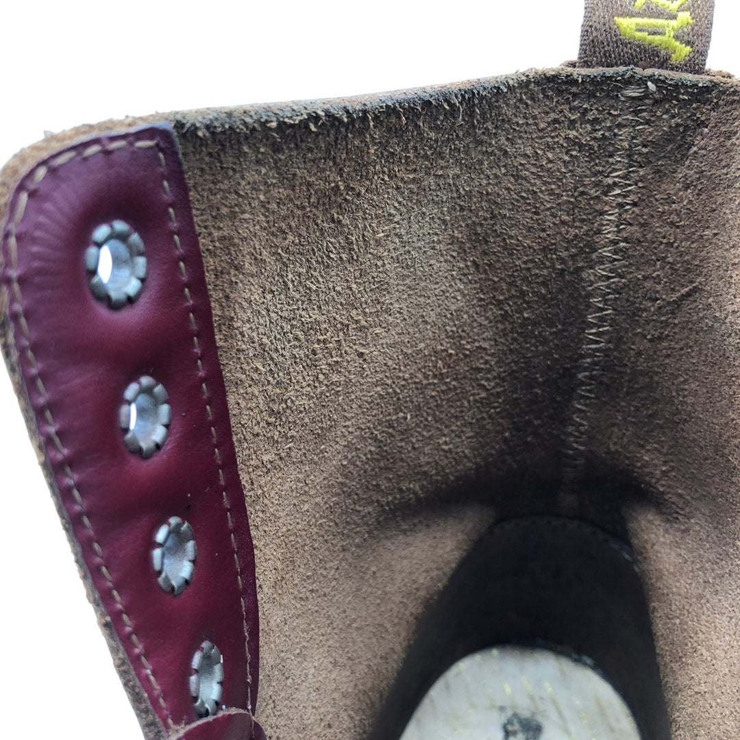 Dr. Martens 8-hole boots made in the UK Women's 24.0cm genuine leather burgundy type Vintage Second Hand