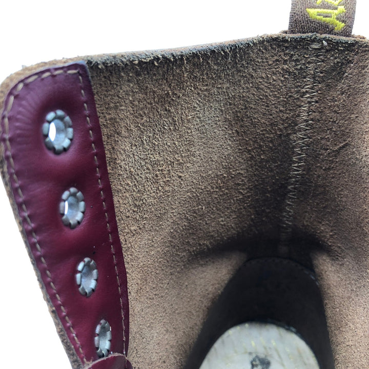 Dr. Martens 8-hole boots made in the UK Women's 24.0cm genuine leather burgundy type Vintage Second Hand