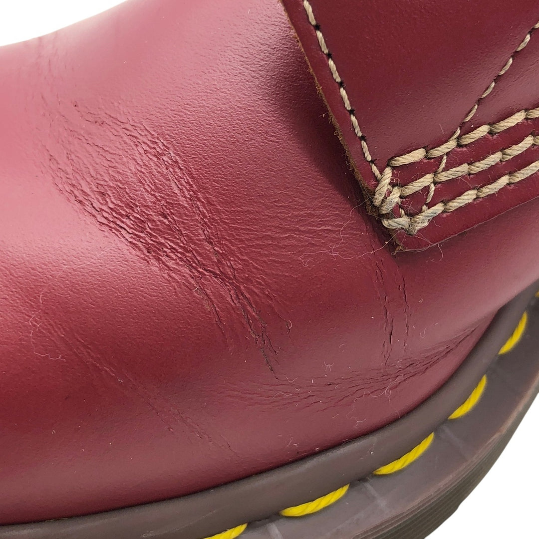 Dr. Martens 8-hole boots made in the UK Women's 24.0cm genuine leather burgundy type Vintage Second Hand