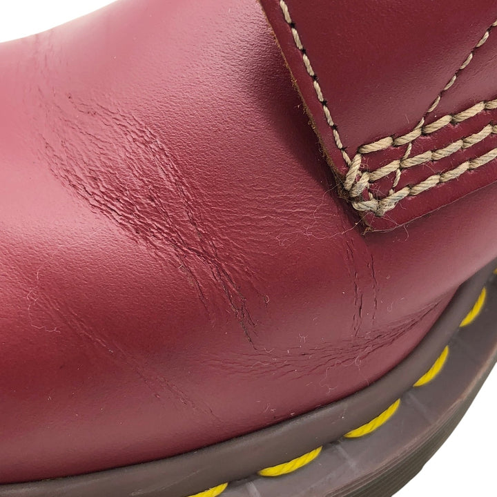 Dr. Martens 8-hole boots made in the UK Women's 24.0cm genuine leather burgundy type Vintage Second Hand