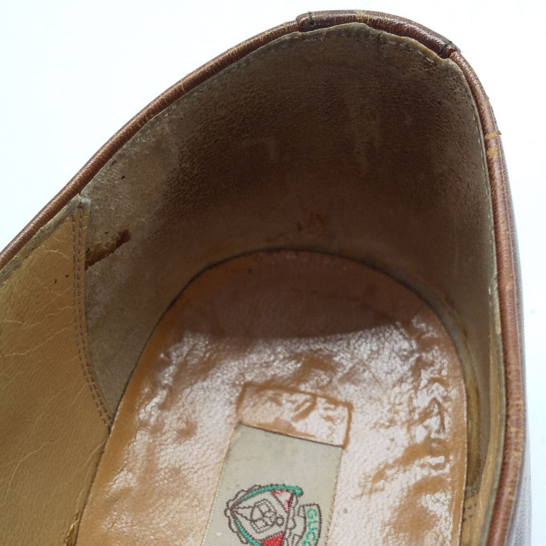 70'S GUCCI Old Gucci U-tip shoes Made in Italy Men's 10.4" Vintage /saa011800