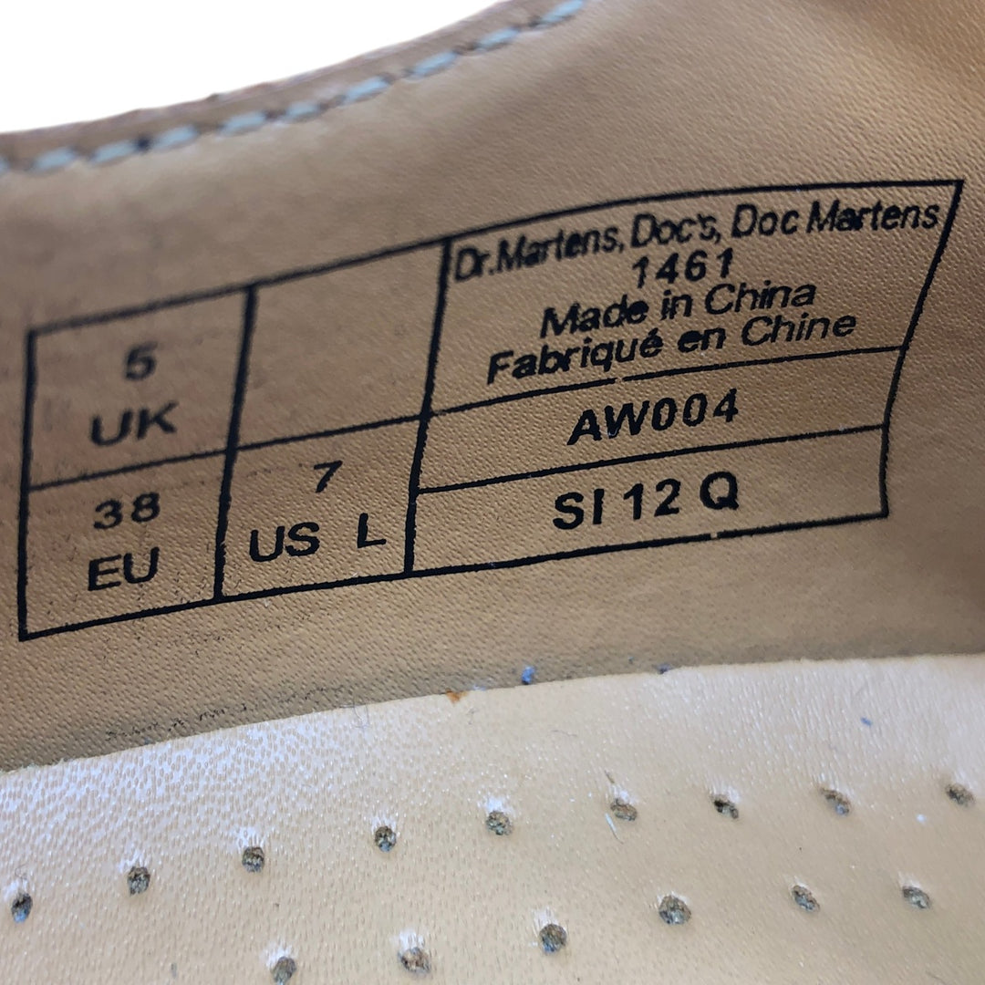 Dr. Martens 3-hole shoes 5 Women's 24.0cm genuine leather yellow type Vintage Second Hand