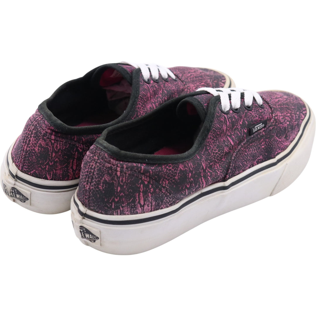 VANS AUTHENTIC Authentic All-over Print Sneakers 4 Women's 22.0cm unclear pink type Vintage Second Hand