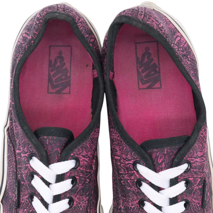 VANS AUTHENTIC Authentic All-over Print Sneakers 4 Women's 22.0cm unclear pink type Vintage Second Hand