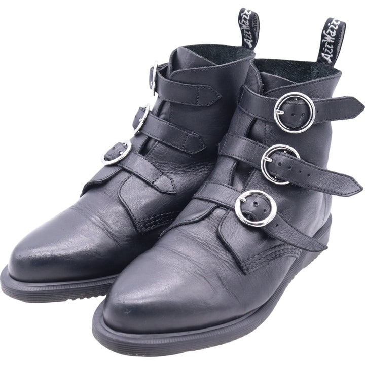 Dr. Martens Belt Boots 6 Women's 25.0cm genuine leather black type Vintage Second Hand