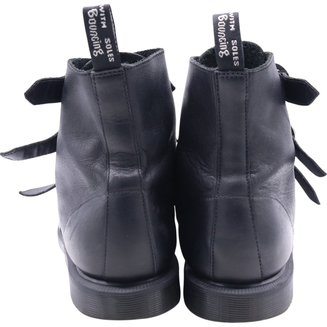 Dr. Martens Belt Boots 6 Women's 25.0cm genuine leather black type Vintage Second Hand