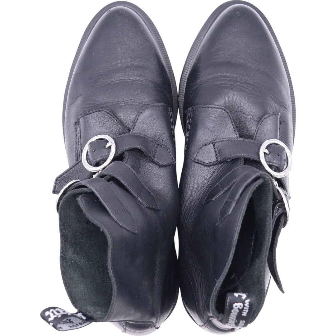 Dr. Martens Belt Boots 6 Women's 25.0cm genuine leather black type Vintage Second Hand