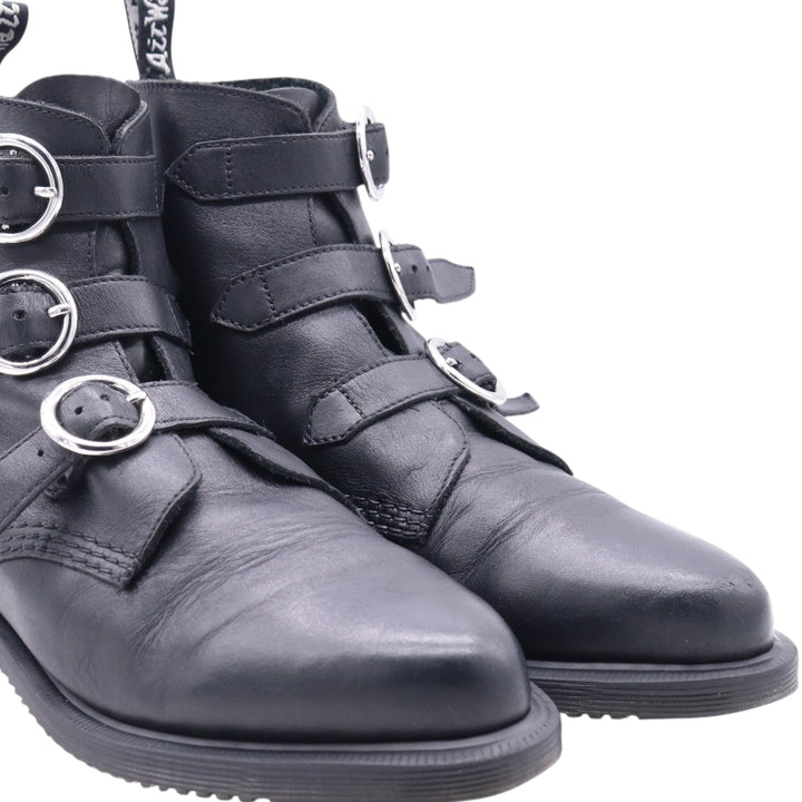 Dr. Martens Belt Boots 6 Women's 25.0cm genuine leather black type Vintage Second Hand