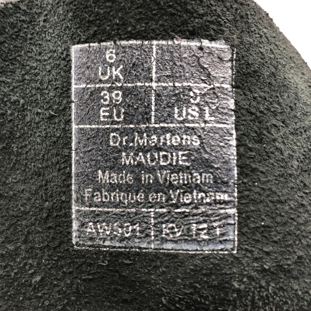 Dr. Martens Belt Boots 6 Women's 25.0cm genuine leather black type Vintage Second Hand