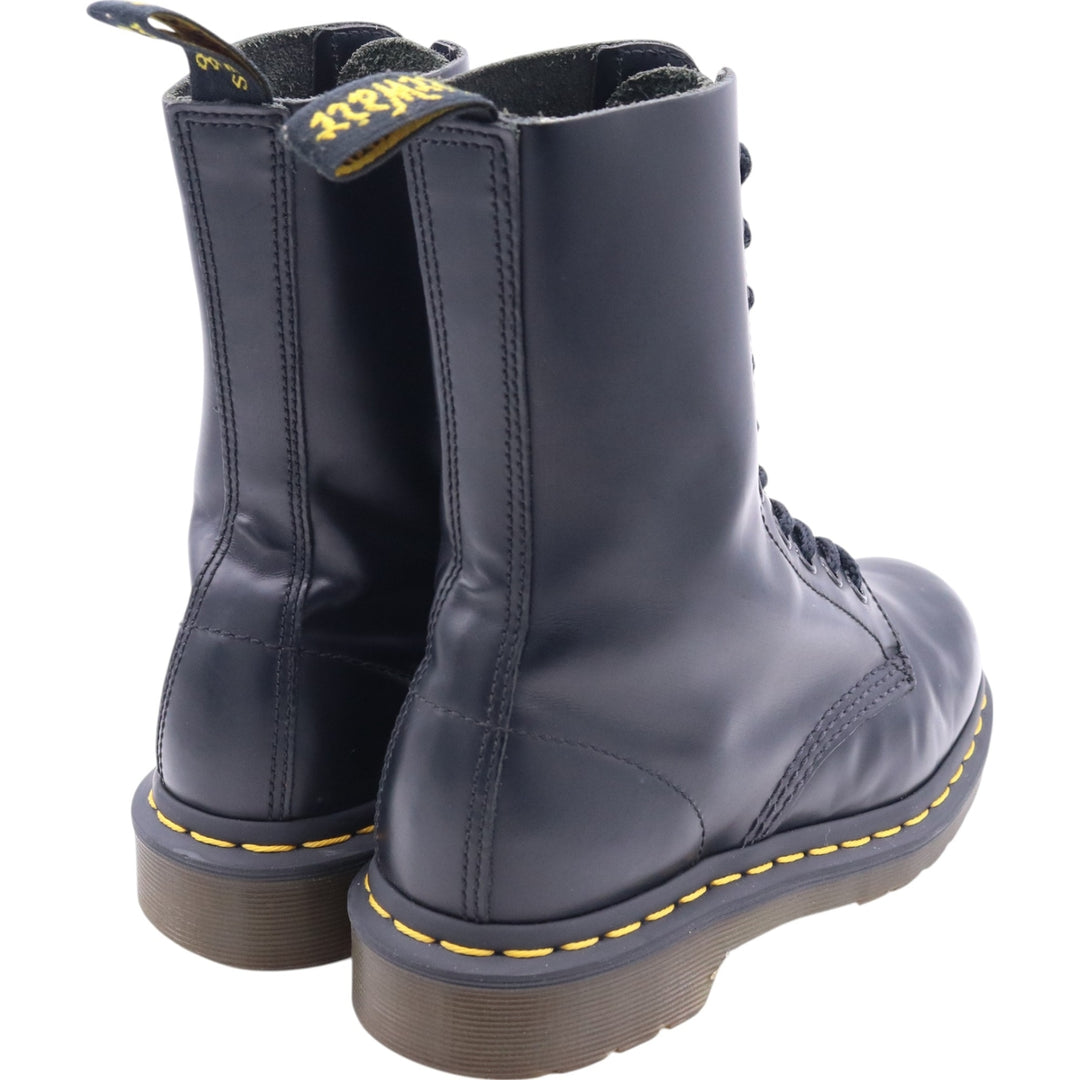 Dr. Martens 10 Hole Boots 4 Women's 22.5cm genuine leather black type Vintage Second Hand