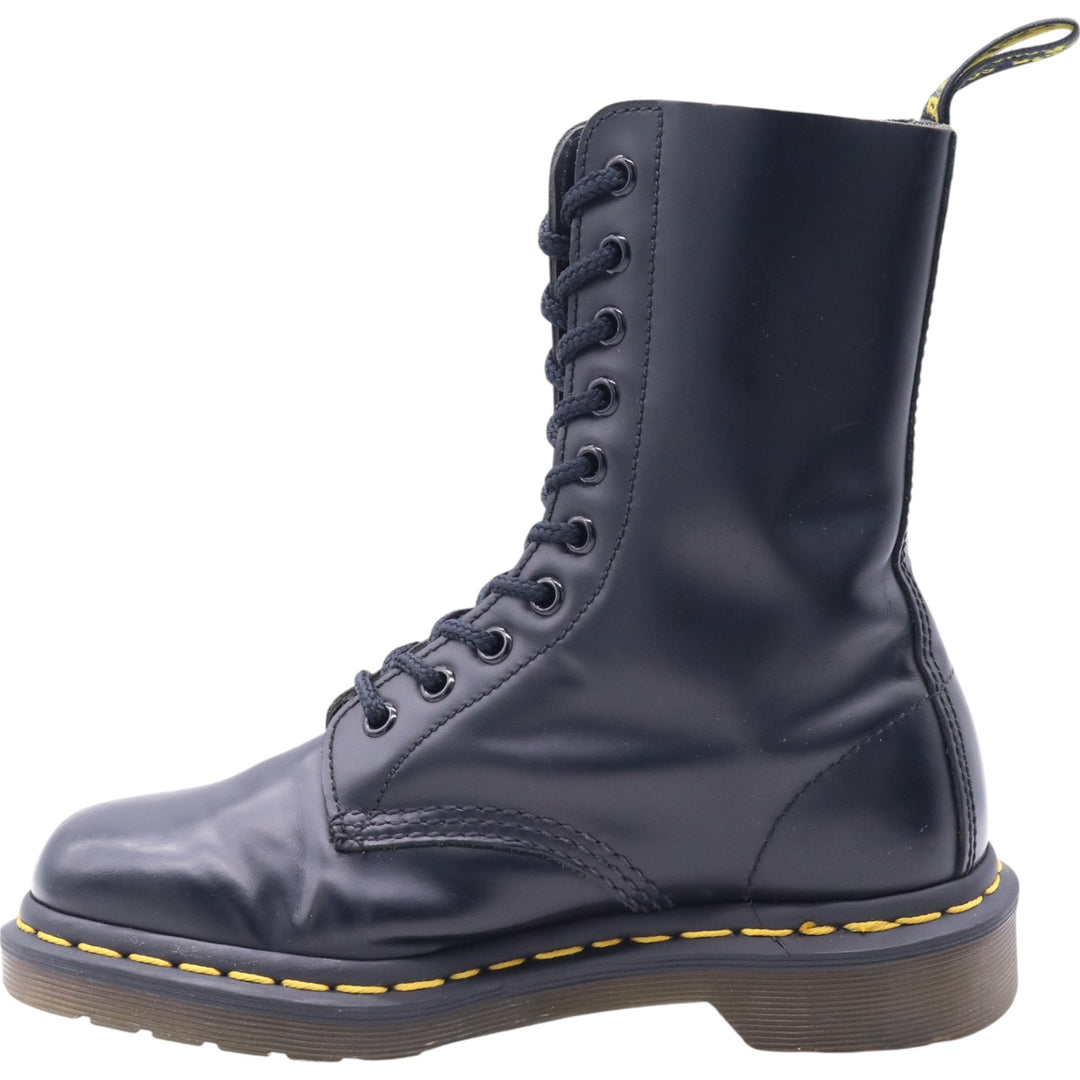 Dr. Martens 10 Hole Boots 4 Women's 22.5cm genuine leather black type Vintage Second Hand