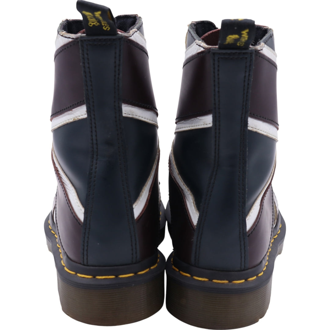 Dr. Martens National Flag Pattern 8 Hole Boots 3 Women's 21.5cm genuine leather red type Vintage Second Hand