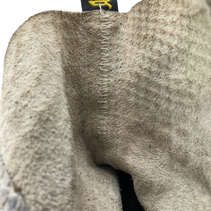 Dr. Martens Snake Pattern Python Pattern 8 Hole Boots Made in Thailand 4 Women's 23.0cm genuine leather blue type Vintage Second Hand