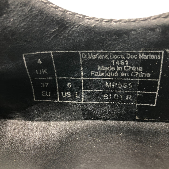 Dr. Martens Floral 3-hole shoes 4 Women's 23.0cm genuine leather green type yellow green Vintage Second Hand