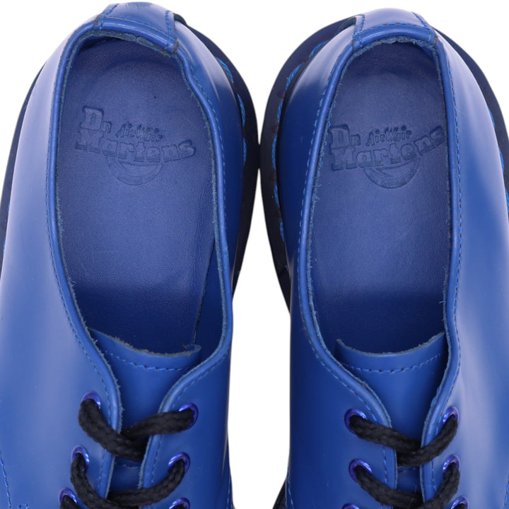 Dr. Martens 3-hole shoes 3 Women's 22.0cm genuine leather blue type Vintage Second Hand