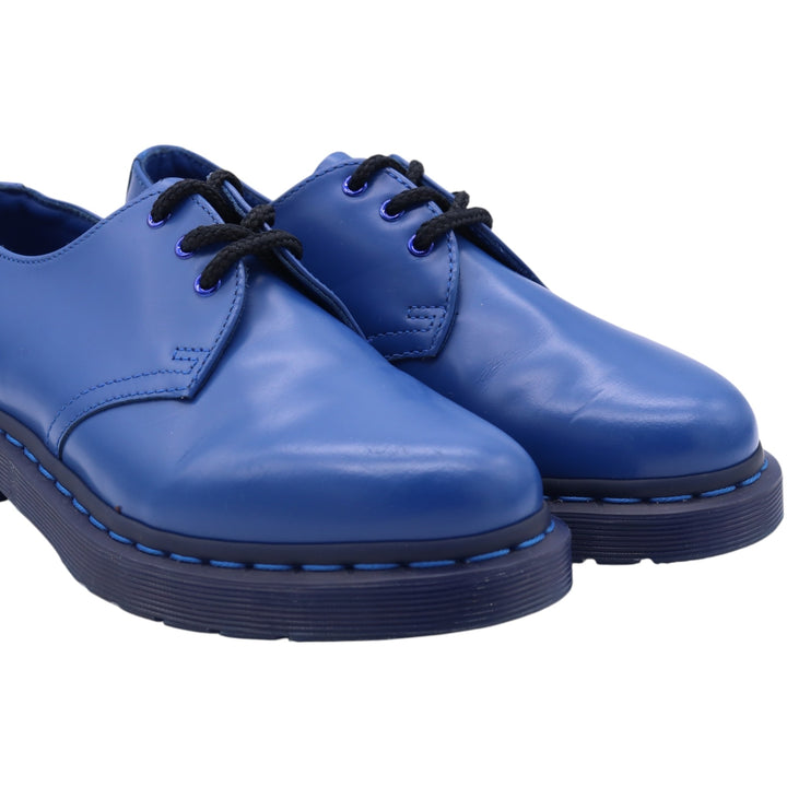 Dr. Martens 3-hole shoes 3 Women's 22.0cm genuine leather blue type Vintage Second Hand
