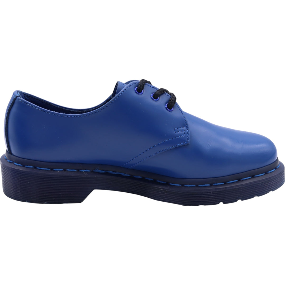 Dr. Martens 3-hole shoes 3 Women's 22.0cm genuine leather blue type Vintage Second Hand