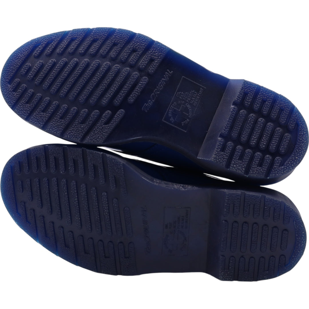 Dr. Martens 3-hole shoes 3 Women's 22.0cm genuine leather blue type Vintage Second Hand