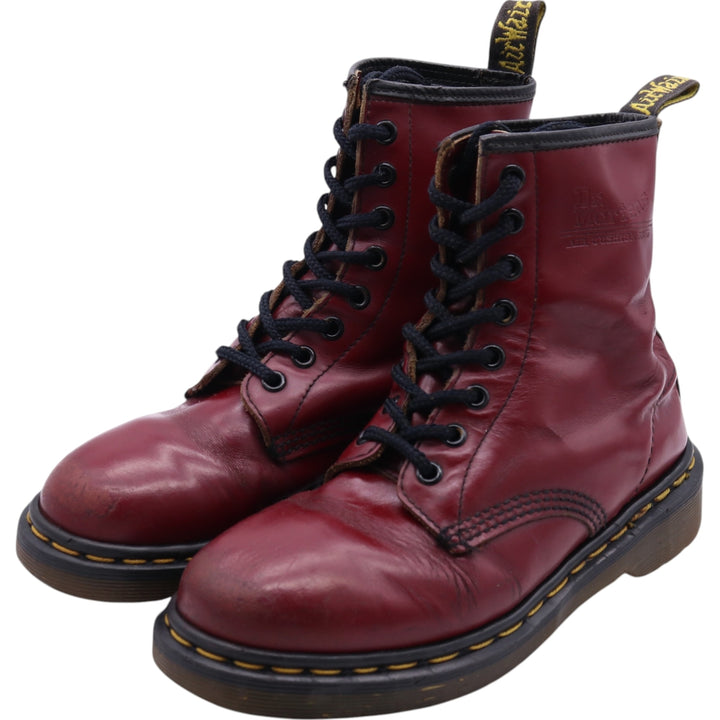 Dr. Martens 8-hole boots made in the UK 4 Women's 22.5cm genuine leather red type Vintage Second Hand
