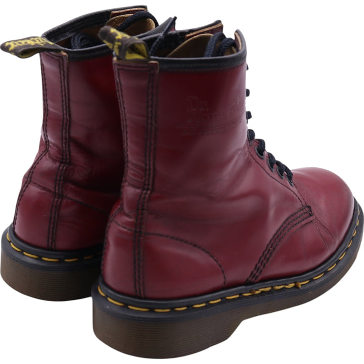 Dr. Martens 8-hole boots made in the UK 4 Women's 22.5cm genuine leather red type Vintage Second Hand
