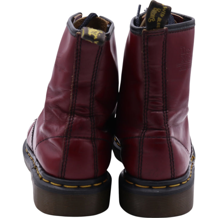 Dr. Martens 8-hole boots made in the UK 4 Women's 22.5cm genuine leather red type Vintage Second Hand