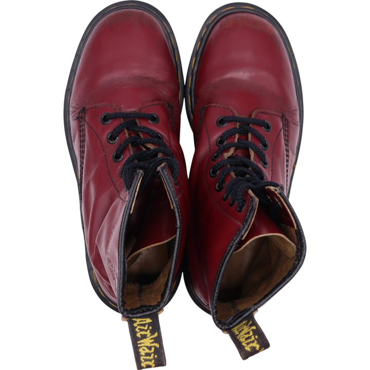 Dr. Martens 8-hole boots made in the UK 4 Women's 22.5cm genuine leather red type Vintage Second Hand