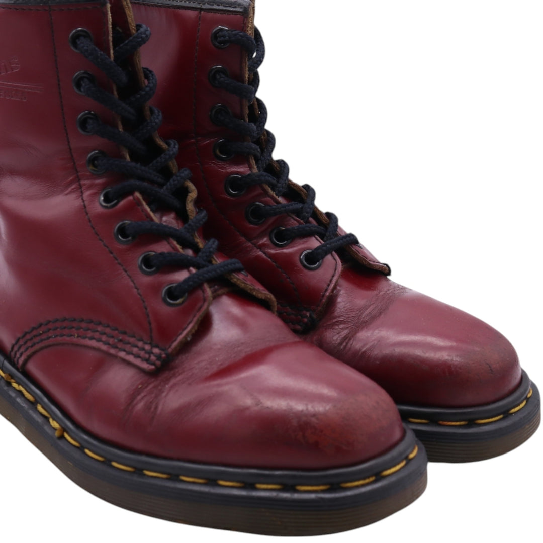 Dr. Martens 8-hole boots made in the UK 4 Women's 22.5cm genuine leather red type Vintage Second Hand