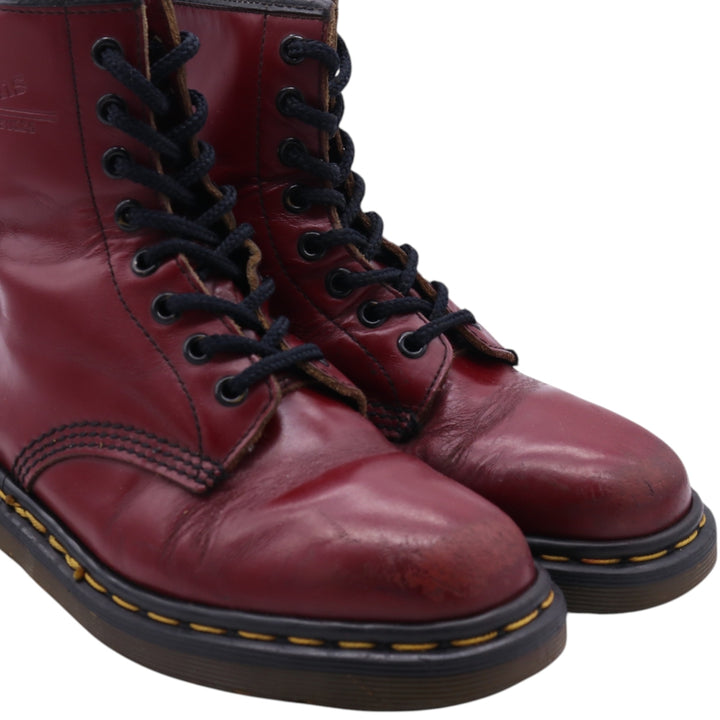 Dr. Martens 8-hole boots made in the UK 4 Women's 22.5cm genuine leather red type Vintage Second Hand
