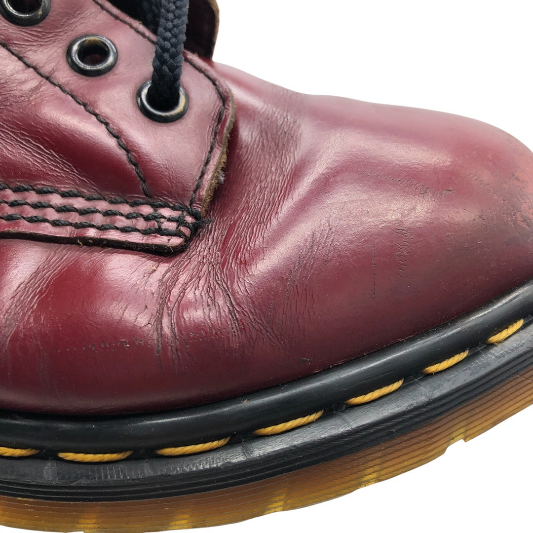 Dr. Martens 8-hole boots made in the UK 4 Women's 22.5cm genuine leather red type Vintage Second Hand