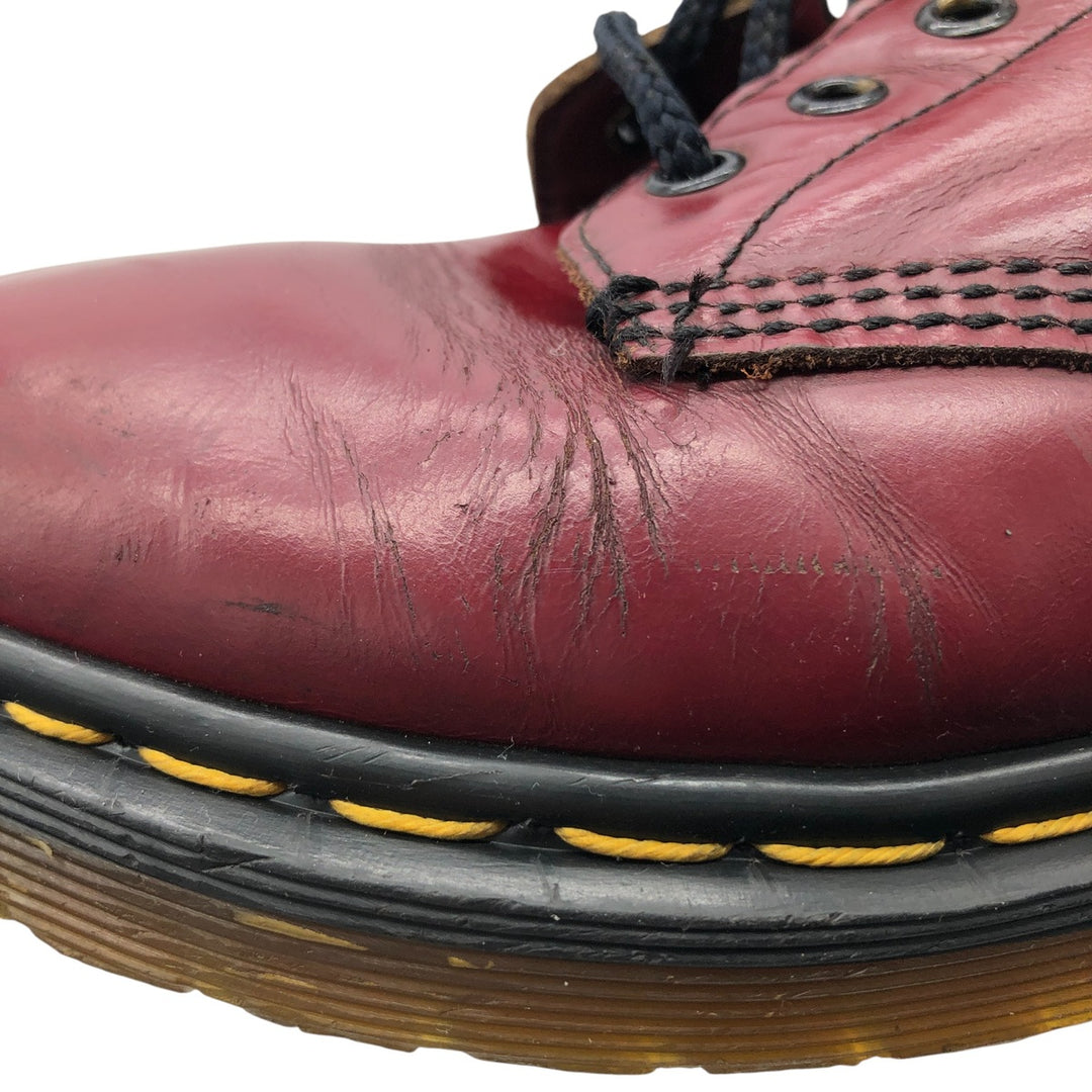 Dr. Martens 8-hole boots made in the UK 4 Women's 22.5cm genuine leather red type Vintage Second Hand