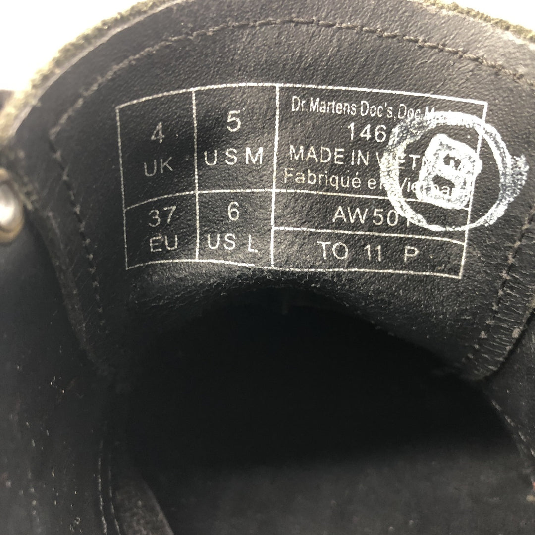 Dr. Martens 3-hole shoes 4 Women's 23.0cm genuine leather red type Vintage Second Hand