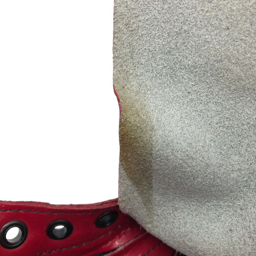 Dr. Martens Side Zip 14 Hole Boots 5 Women's 24.0cm genuine leather red type Vintage Second Hand