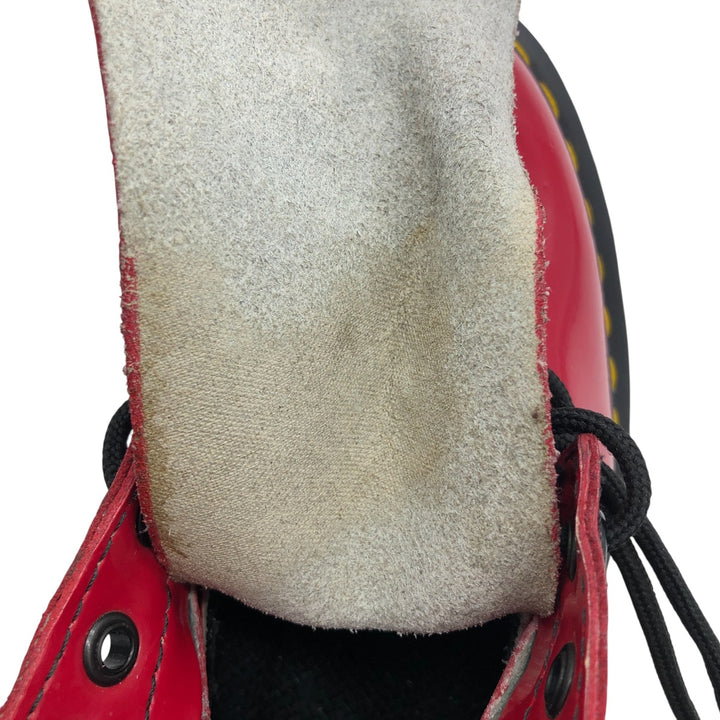 Dr. Martens Side Zip 14 Hole Boots 5 Women's 24.0cm genuine leather red type Vintage Second Hand