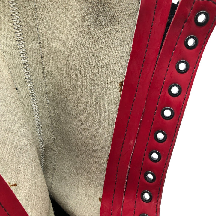 Dr. Martens Side Zip 14 Hole Boots 5 Women's 24.0cm genuine leather red type Vintage Second Hand