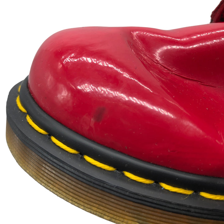 Dr. Martens Side Zip 14 Hole Boots 5 Women's 24.0cm genuine leather red type Vintage Second Hand