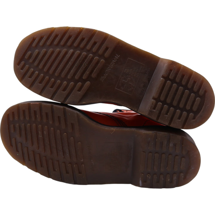 Dr. Martens 8-hole boots made in the UK 6 Women's 25.0cm genuine leather orange type Vintage Second Hand