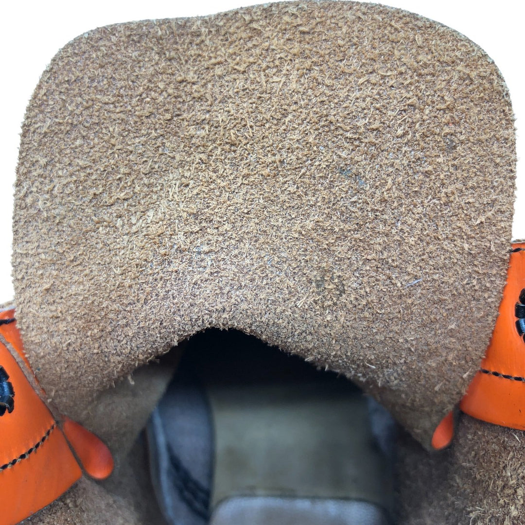 Dr. Martens 8-hole boots made in the UK 6 Women's 25.0cm genuine leather orange type Vintage Second Hand