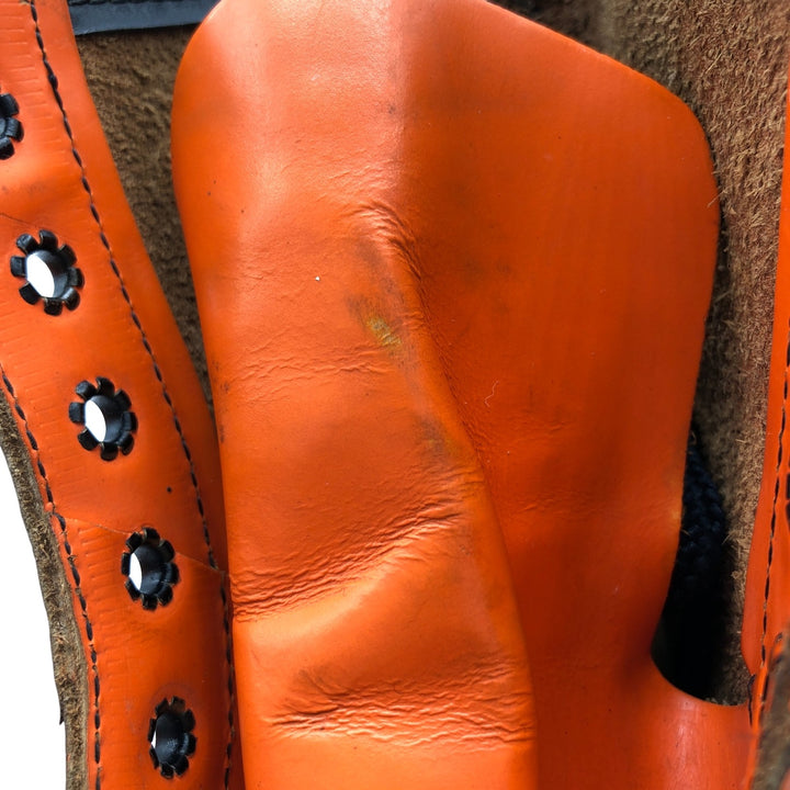 Dr. Martens 8-hole boots made in the UK 6 Women's 25.0cm genuine leather orange type Vintage Second Hand