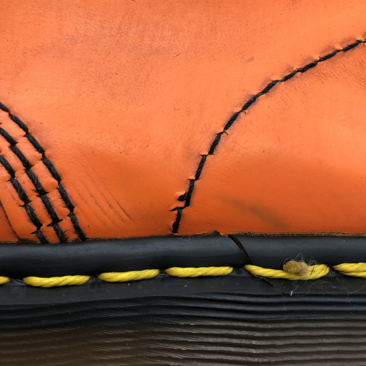 Dr. Martens 8-hole boots made in the UK 6 Women's 25.0cm genuine leather orange type Vintage Second Hand