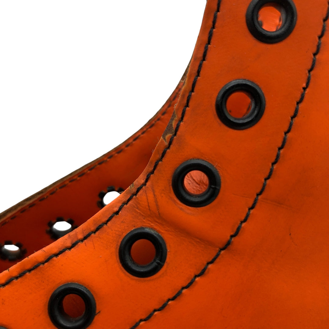 Dr. Martens 8-hole boots made in the UK 6 Women's 25.0cm genuine leather orange type Vintage Second Hand